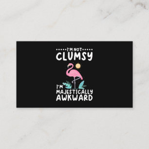 Clumsy Women Flamingo Girls Business Card