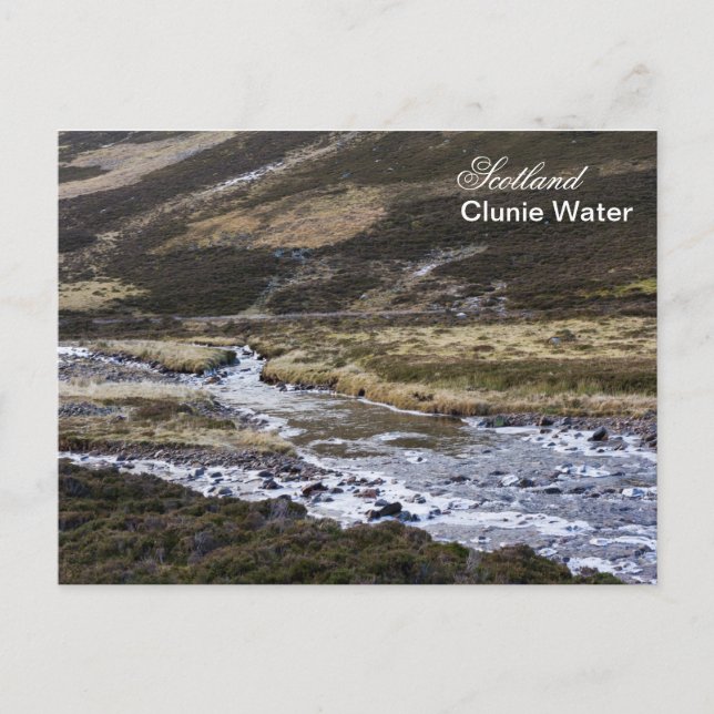 Clunie Water River In Scotland  Postcard (Front)