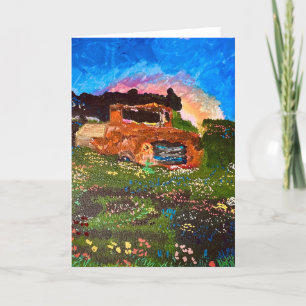 "Clunker in the Garden" Thank You Card