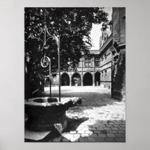 Cluny Hotel seen from the courtyard, Paris Poster