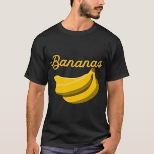 Cluster Of Bananas Funny Delicious Yellow Fruit Lo T-Shirt
