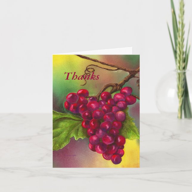 Cluster of Grapes Thank you card (Front)