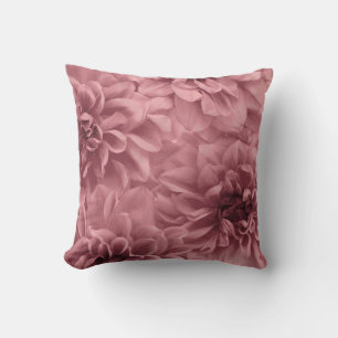 Cluster of ight Mauve Dahlias Floral Cushion