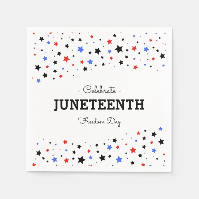 Cluster of Stars | Celebrate Juneteenth Napkins (Front)