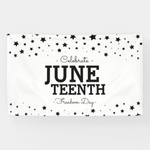 Cluster of Stars   Juneteenth Freedom Day Banner