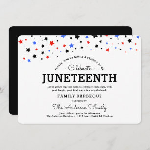 Cluster of Stars   Juneteenth Holiday Party BRB In Invitation