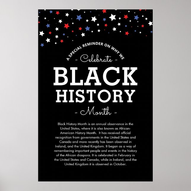 Cluster of Stars | Juneteenth Information RWBB Poster (Front)