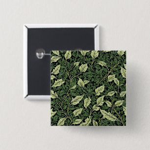 Cluster of Vines in Shades of Green 15 Cm Square Badge