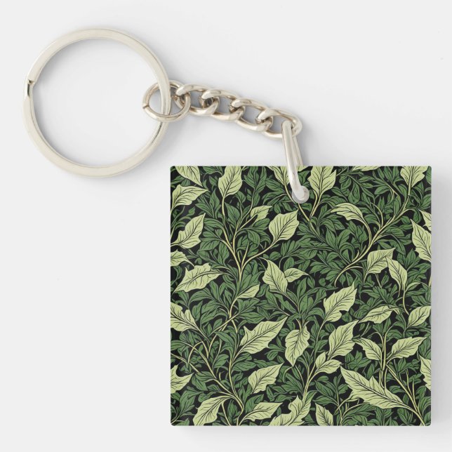 Cluster of Vines in Shades of Green Key Ring (Front)
