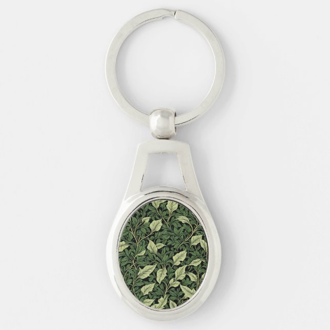 Cluster of Vines in Shades of Green Key Ring (Front)