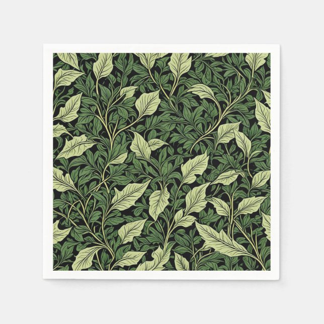 Cluster of Vines in Shades of Green Napkin (Front)