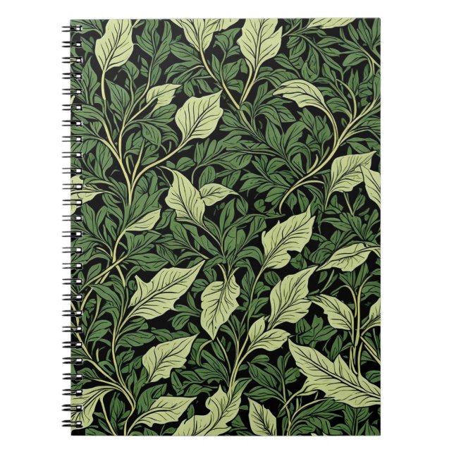 Cluster of Vines in Shades of Green Notebook (Front)