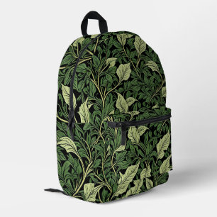 Cluster of Vines in Shades of Green Printed Backpack
