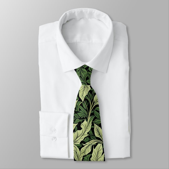 Cluster of Vines in Shades of Green Tie (Tied)