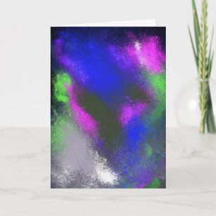 Clusters Blue Greeting Card