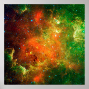 Clusters Of  Stars In The North American Nebula. Poster