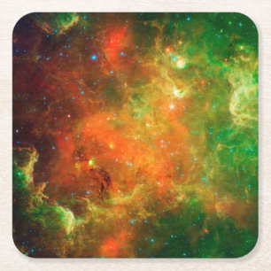 Clusters Of Stars In The North American Nebula. Square Paper Coaster