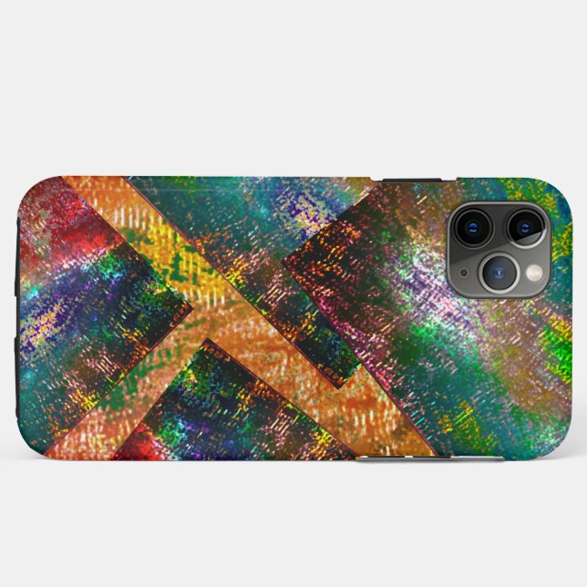 Clutter of coloured layers with rustic burnt  Case-Mate iPhone case (Back (Horizontal))