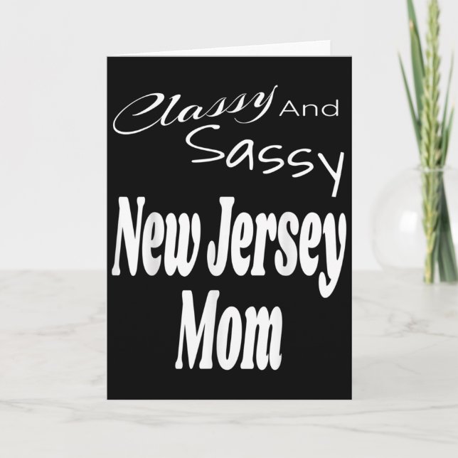 Cly And Sy New Jersey Mom Funny Humor Saying Quote Card (Front)