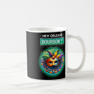 Cly New Orleans Bourbon Street Cool Fun Nola Mardi Coffee Mug