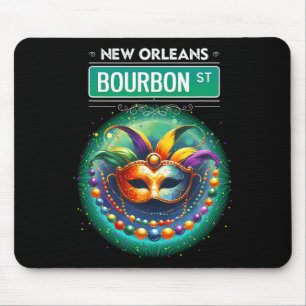 Cly New Orleans Bourbon Street Cool Fun Nola Mardi Mouse Pad