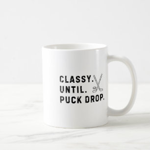 Cly Until Puck Drop Hockey Season Game Day  Coffee Mug