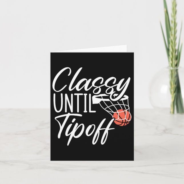 Cly Until Tip Off Bysketbyll Player Hoop Junkie  Card (Front)