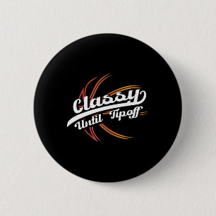 Cly Until Tip Off Hoops Byll Bysketbyll Player 6 Cm Round Badge