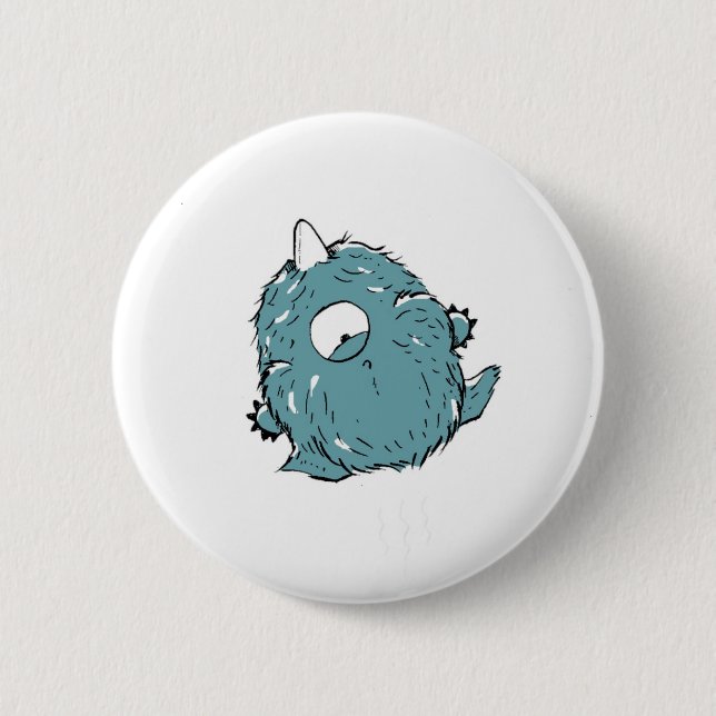 Clyde Accidentally Drank Helium! Button (Front)