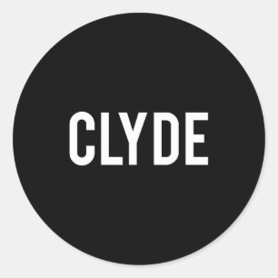 Clyde - Cool New Funny Name Fan Gift Tee  Classic Round Sticker