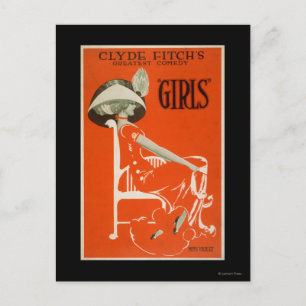 Clyde Fitch's Greatest Comedy, "Girls" Theatre 2 Postcard