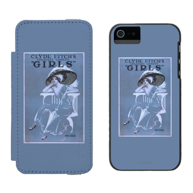 Clyde Fitch's Greatest Comedy, "Girls" Theatre Incipio iPhone Wallet Case (Side by Side)