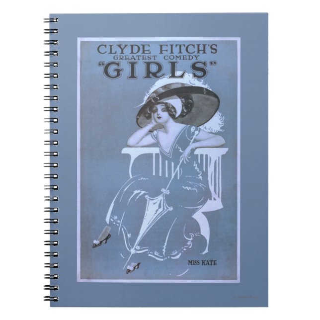 Clyde Fitch's Greatest Comedy, "Girls" Theatre Notebook (Front)