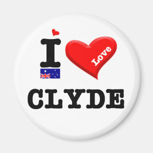 CLYDE - I Love Magnet