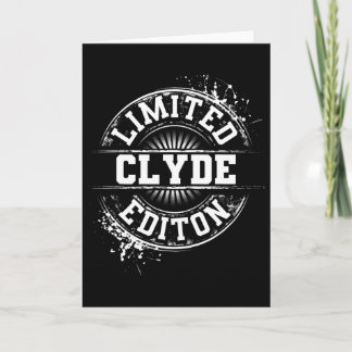 Clyde Limited Edition Funny Personalised Name Joke Card