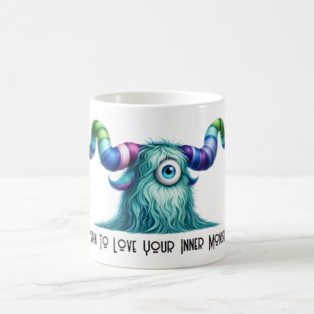 Clyde - One-Eyed Curious Monster Coffee Mug (Center)