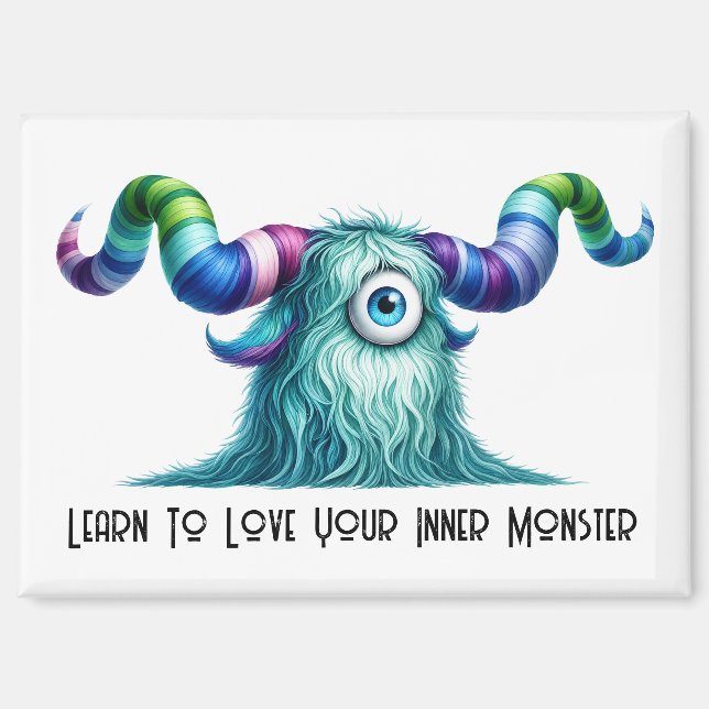 Clyde - One-Eyed Curious Monster Magnet (Front)