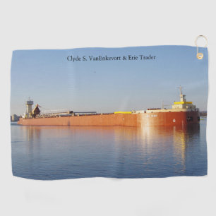 Clyde S. VanEnkevort & Erie Trader golf towel