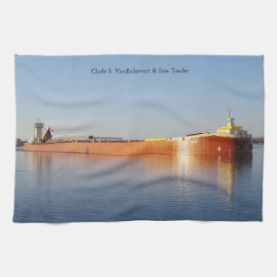 Clyde S. VanEnkevort & Erie Trader kitchen towel