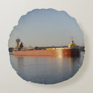 Clyde S. VanEnkevort & Erie Trader round pillow