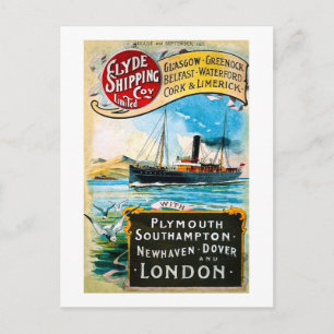 Clyde Shipping Company - Vintage Postcard