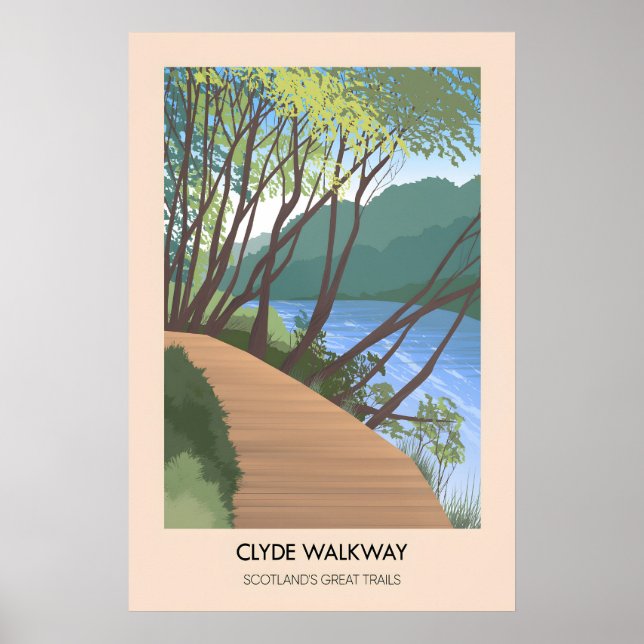 Clyde Walkway Scotlands Great Trails Poster (Front)