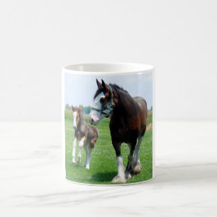 Clydesdale and Filly mug