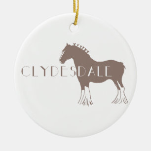 Clydesdale Ceramic Ornament
