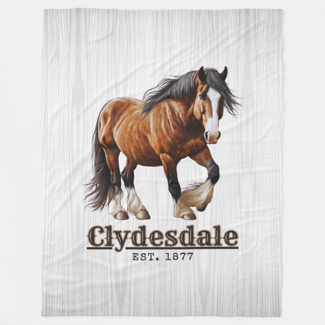 Clydesdale Horse Blanket (Front)