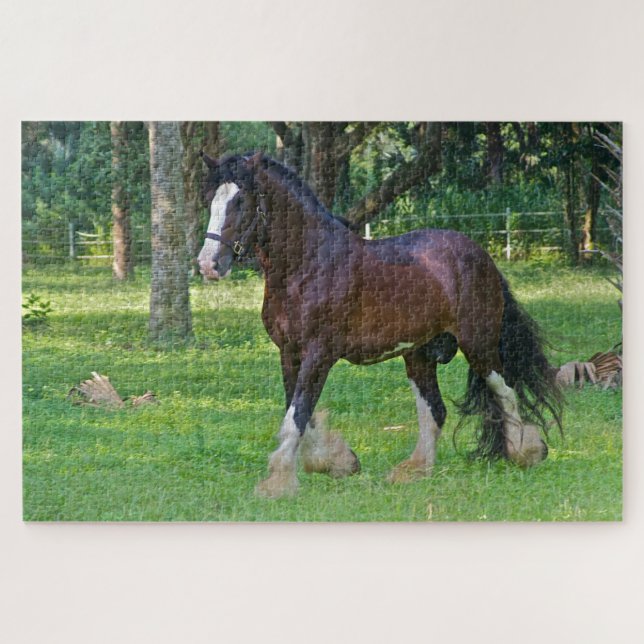 Clydesdale Horse Jigsaw Puzzle (Horizontal)