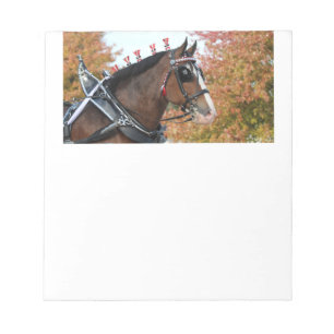 Clydesdale Horse Notepad
