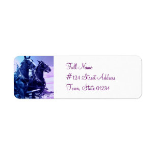 Clydesdale Horse Return Address Label