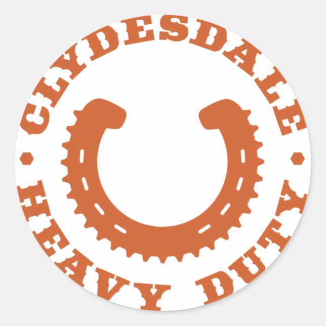 Clydesdale MTB "Heavy Duty" Sticker (Front)