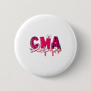 Cma Medical Istant Valentines Day Nursing Valen  6 Cm Round Badge